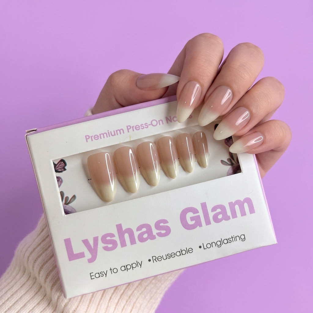 Skin hyper realistic Long Almond with Application kit