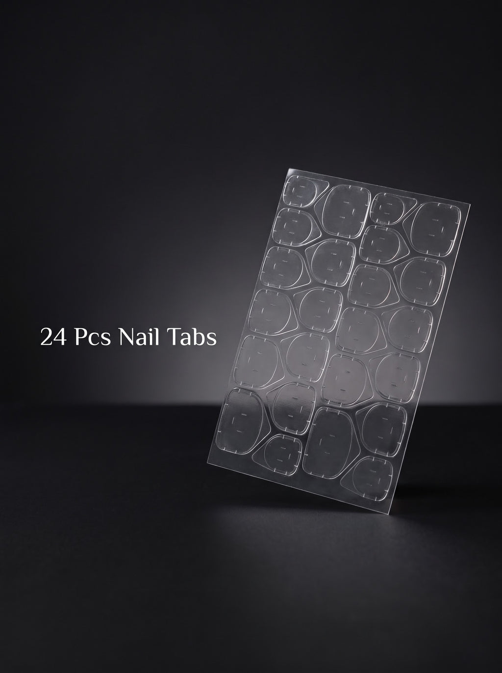 24pcs (1 Sheets) Double-Sided Jelly Gel Nail Stickers, Suitable For Press-On Manicure