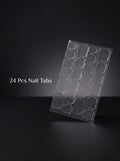 24pcs (1 Sheets) Double-Sided Jelly Gel Nail Stickers, Suitable For Press-On Manicure