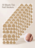 Bundle of 10 Sheets 3M Double-Sided Toe Nail Stickers
