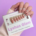 Cat eye Nude Ombre Long Almond with application kit