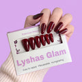 Cat eye Red wine Long Almond with Application kit