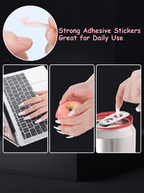 Bundle of 10 Sheets 3M Double-Sided Nail Stickers