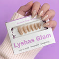 Cat eye Champagne Gold Short Almond with Application kit