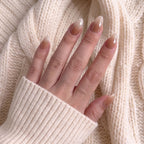 Chrome Shine Short Almond Nails with Application kit