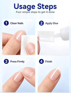 Nail Glue, 2g Clear Long-Lasting Nail Glue