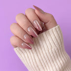 Cateye Pink Ombre Long Almond with Application kit