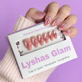 Cat eye Pink Blush Short Almond with Application kit