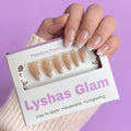 24Pcs Natural Skin hyper realistic Short Nails with Application kit