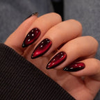 Cat eye Red wine Long Almond with Application kit